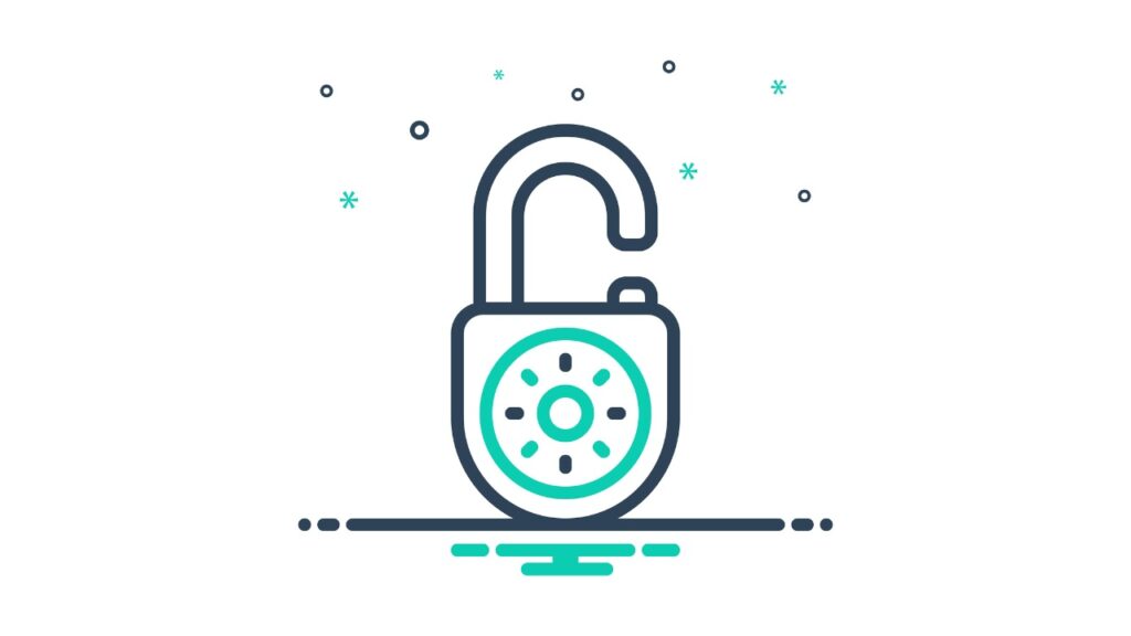 an open lock to signal not authenticating email through DKIM