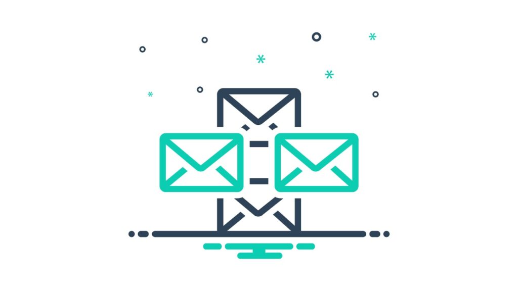 two different types of email in front of a phone