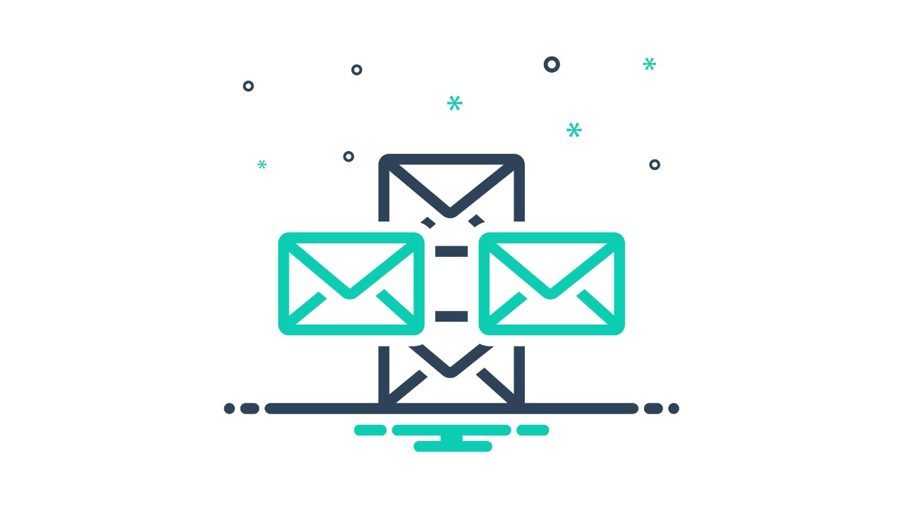 two different types of email in front of a phone